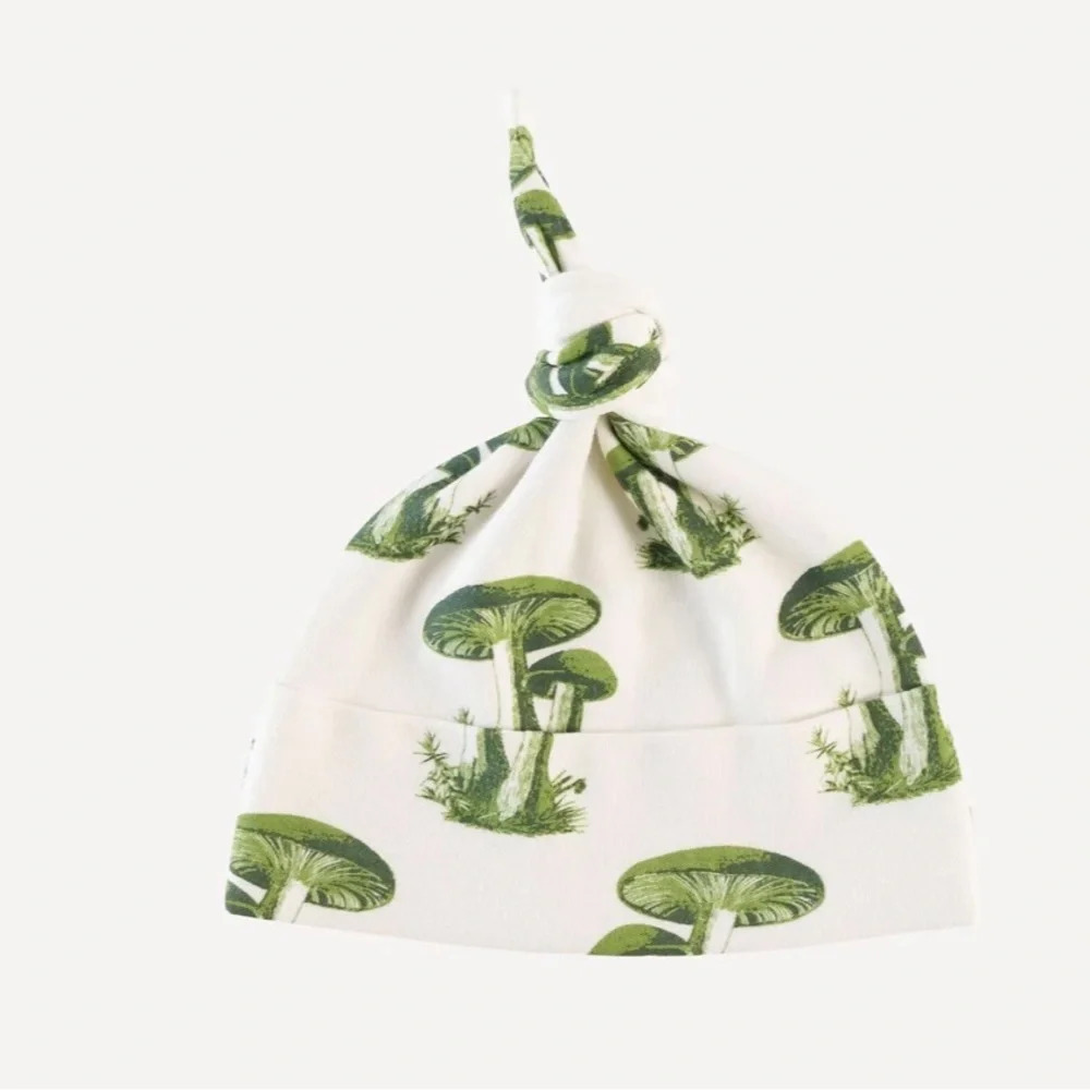 Kate Quinn KNOT HAT FOREST MUSHROOM | ORGANIC COTTON INTERLOCK, 12-18m, NWT
